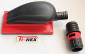 TI-REX Шлифок с пылеотводом 70 х 125 мм., МАЛЫЙ, красный