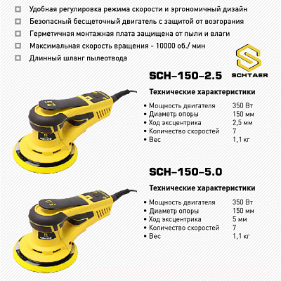 SCHTAER шлифмашинка ручная электрическая